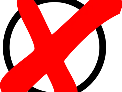 Wahlkreuz rot